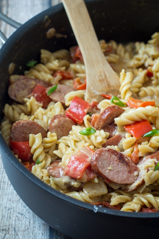 One-Pan Sausage and Bell Pepper Pasta