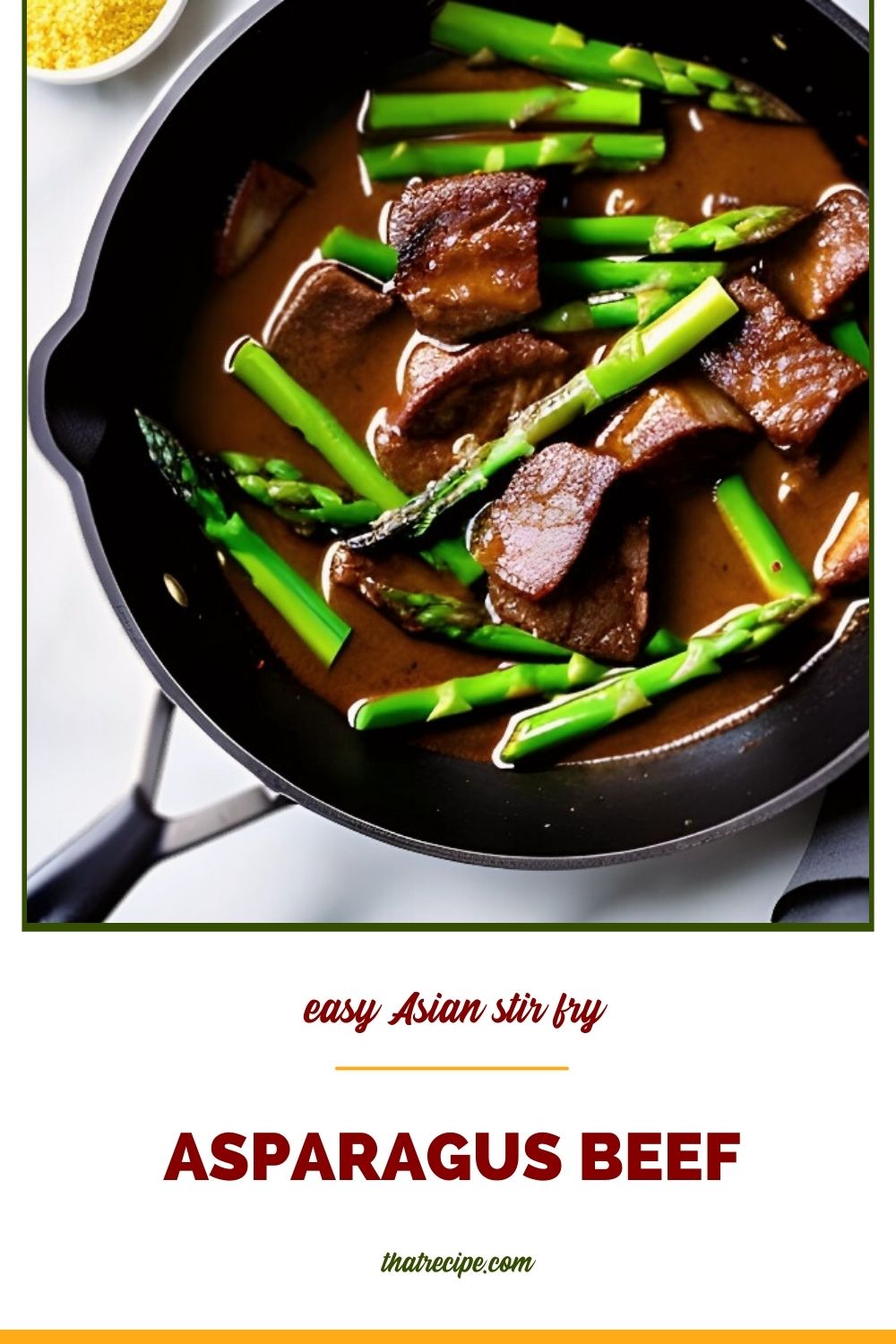 Sautéed Garlic Butter Beef with Asparagus