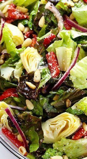 Esdraelon Valley Garden Salad with Pomegranate Vinaigrette