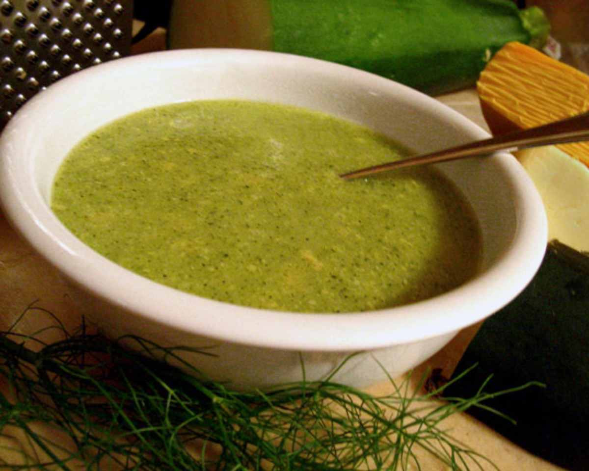 Herb-Infused Zucchini Tomato Soup