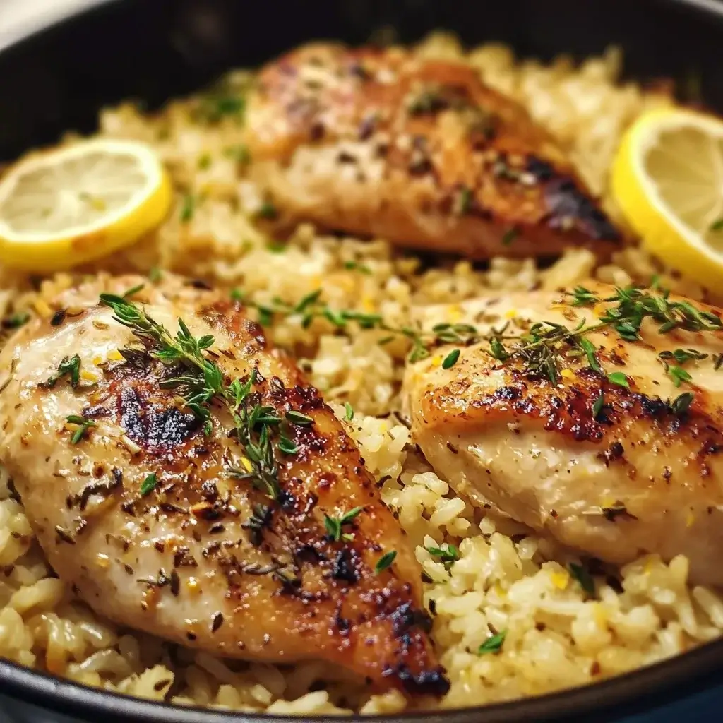 One-Pan Lemon Herb Chicken with Rice