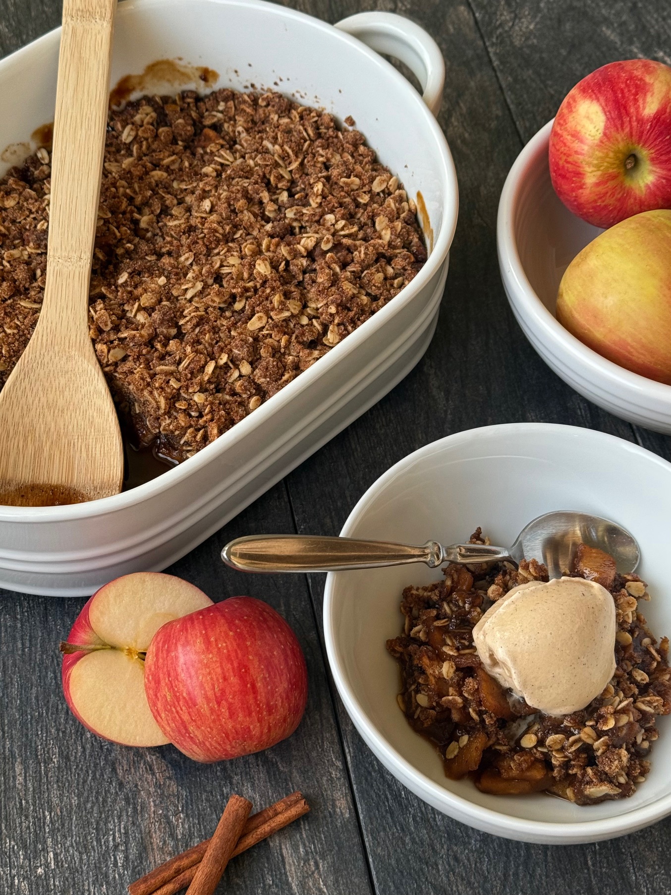 Maple-Glazed Apple and Cinnamon Ice Cream