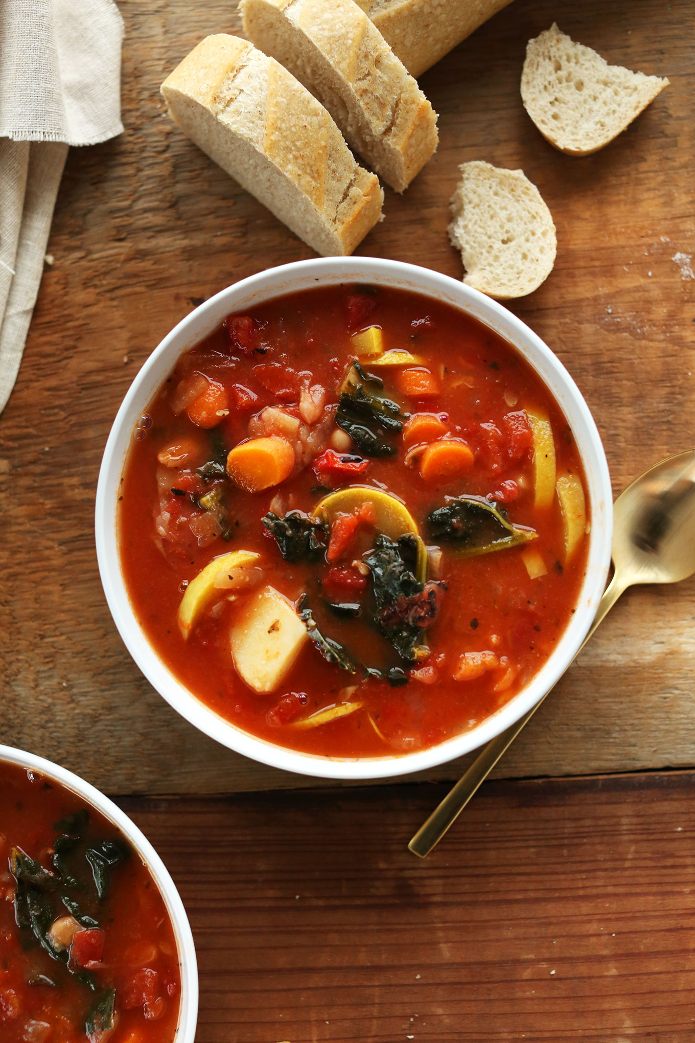 Slow-Simmered Vegetable and White Bean Soup with Thyme