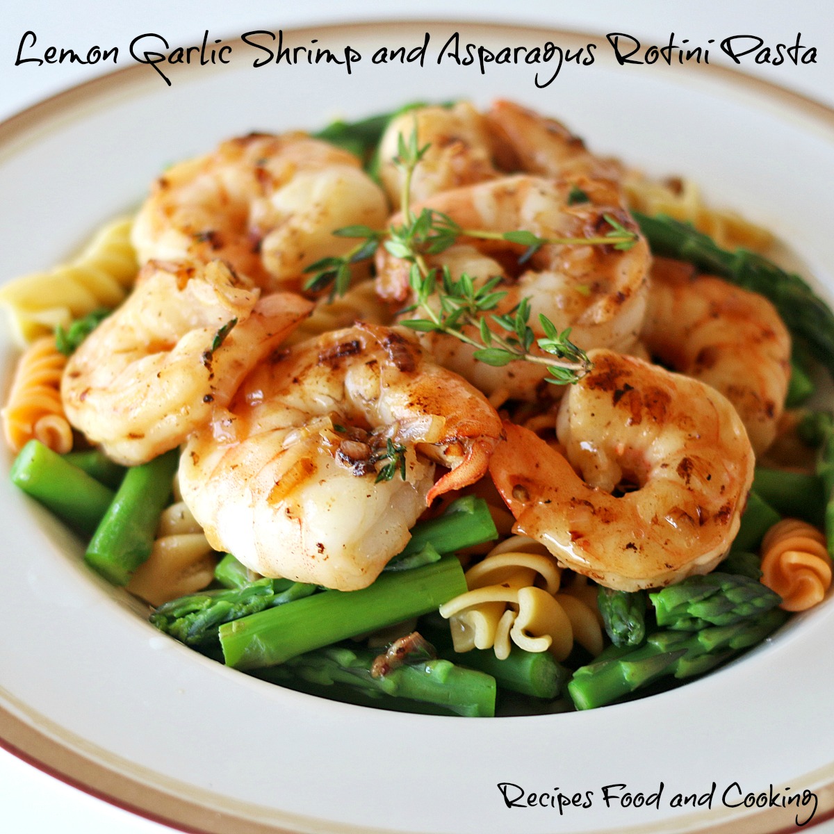 Lemon-Garlic Shrimp and Asparagus Pasta