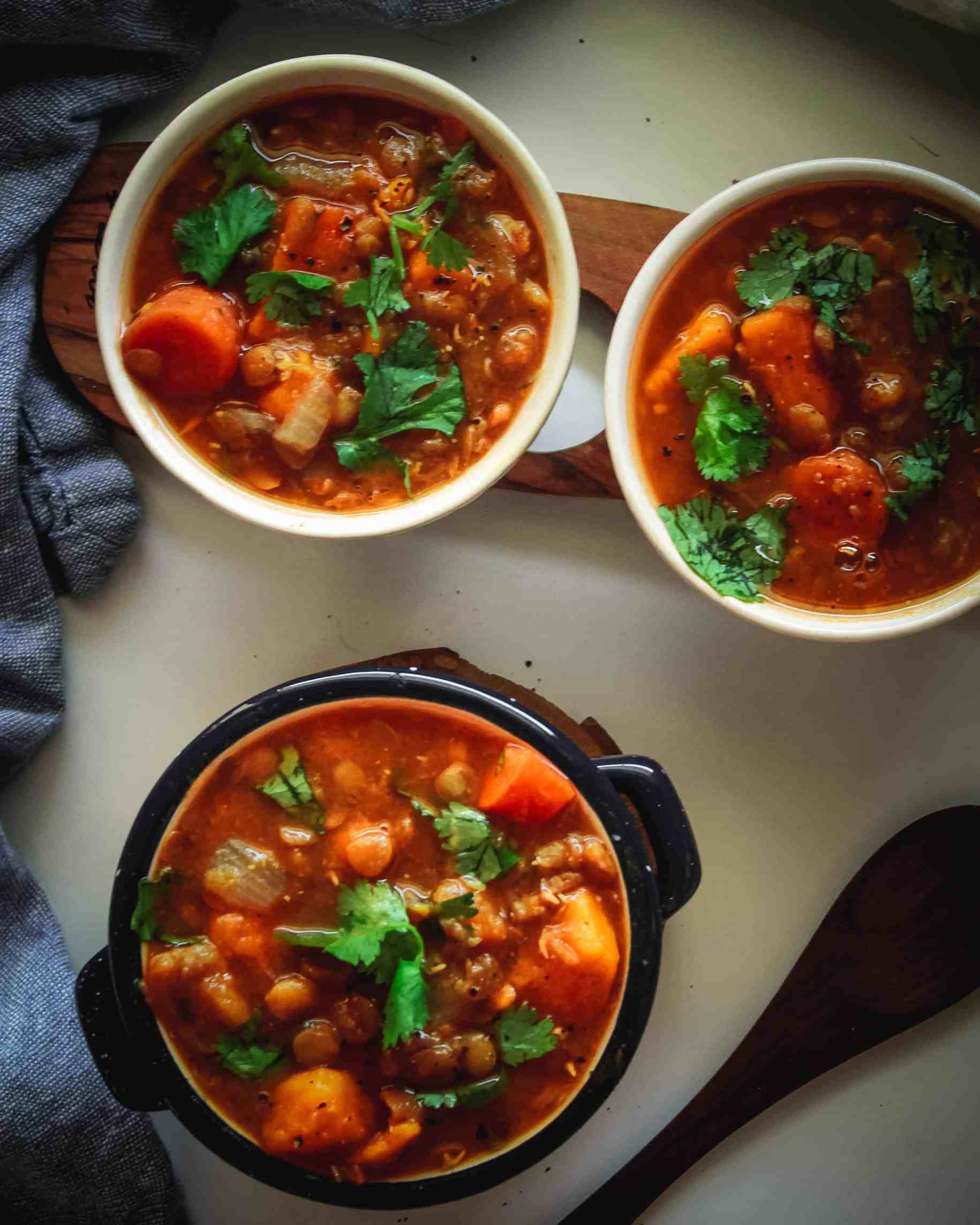 Vegan Lentil and Sweet Potato Stew