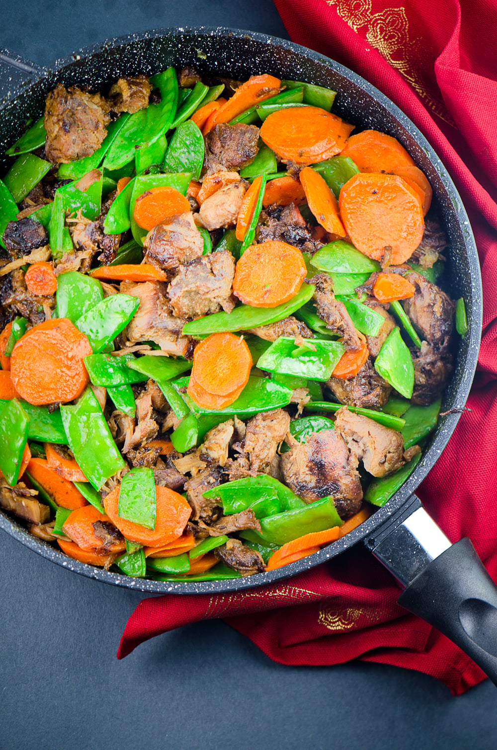 Beef Stir-Fry with Snap Peas and Carrots
