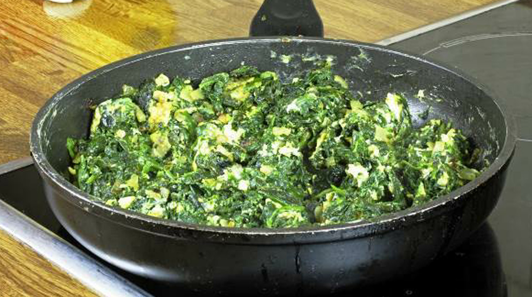 Miso-Glazed Tofu Scramble with Sautéed Greens