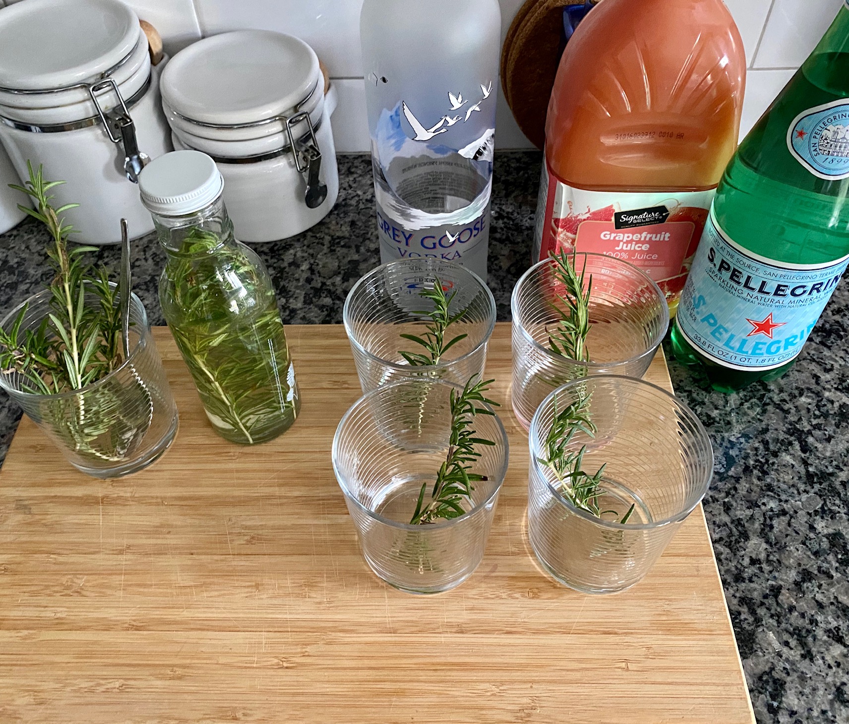 Campari-Grapefruit Spritz with Rosemary