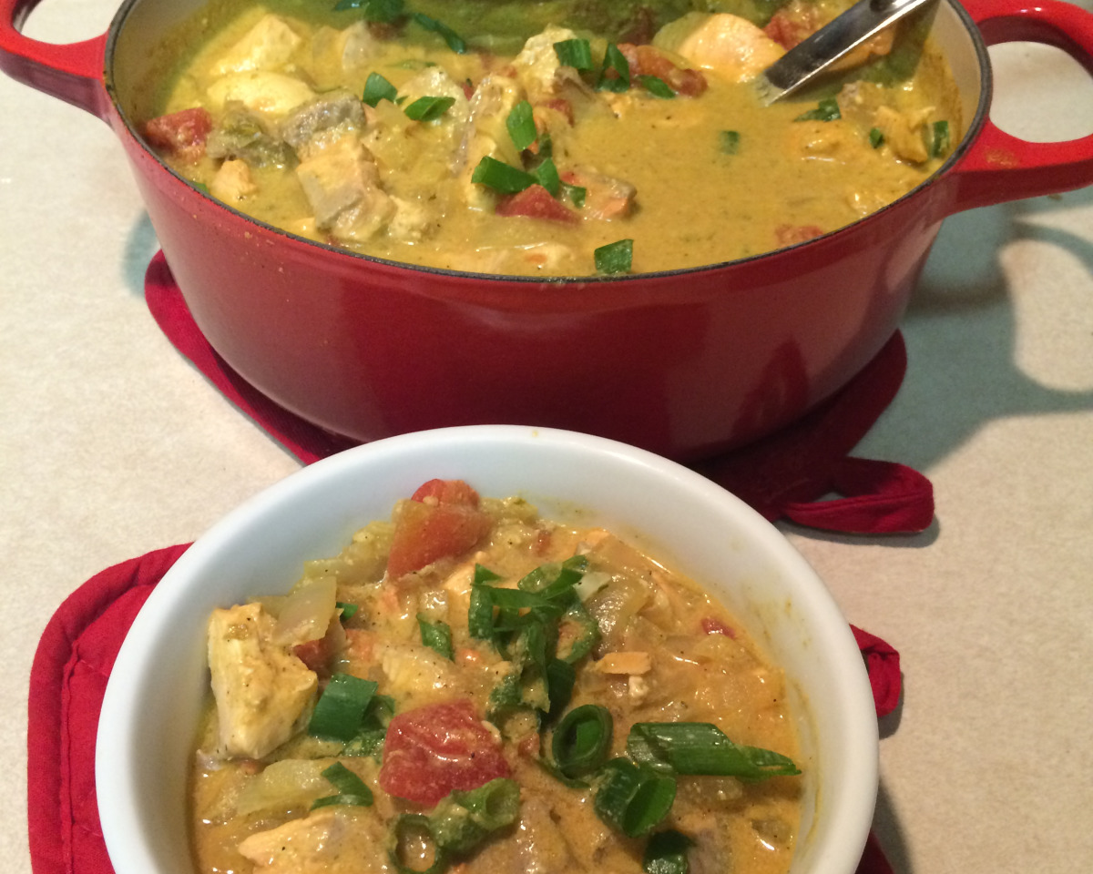 Mustard-Crusted Fish with Coconut Curry