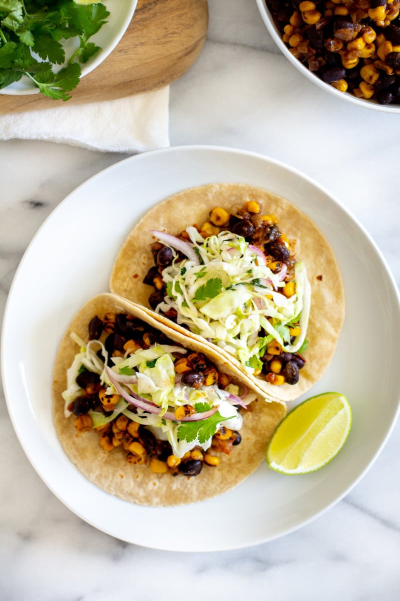 Pantry-Style Black Bean and Corn Tacos