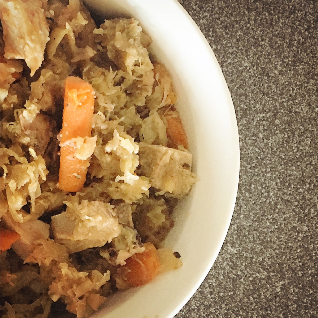 Slow-Simmered Apple and Sauerkraut Stew with Smoked Pork