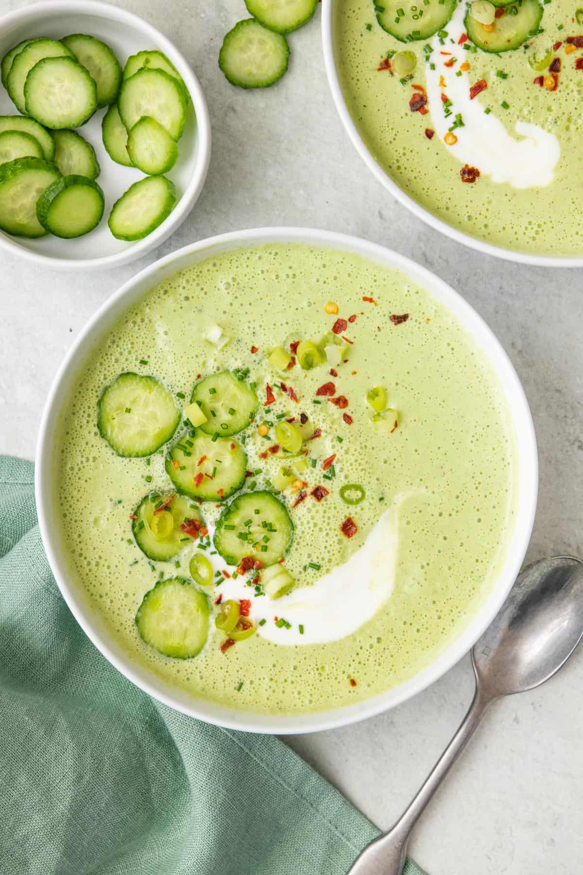 Prism-Infused Cucumber Gazpacho