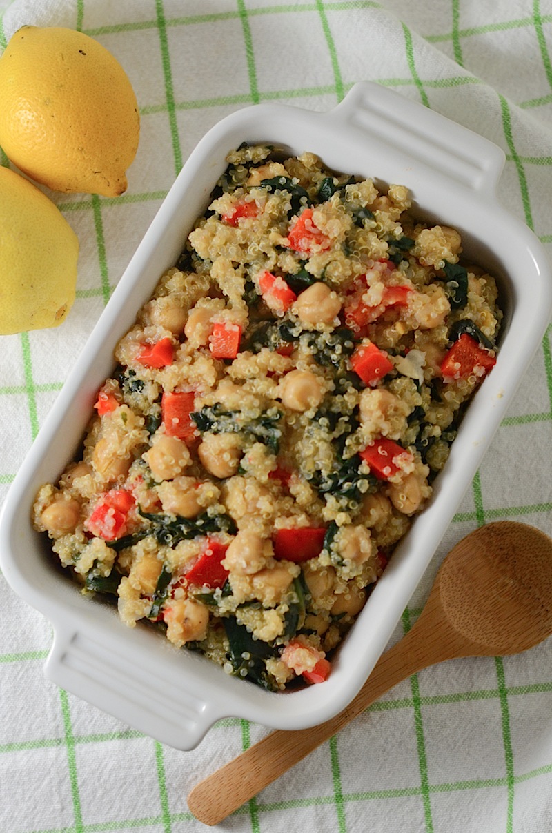 Lemon-Herb Quinoa Salad with Roasted Chickpeas