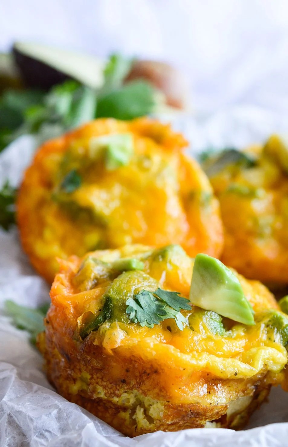 Savory Egg and Avocado Muffins
