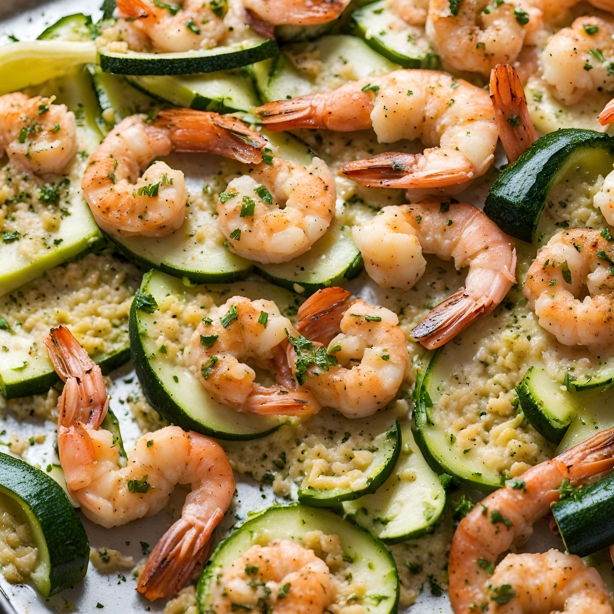 One-Pan Garlic Shrimp and Zucchini