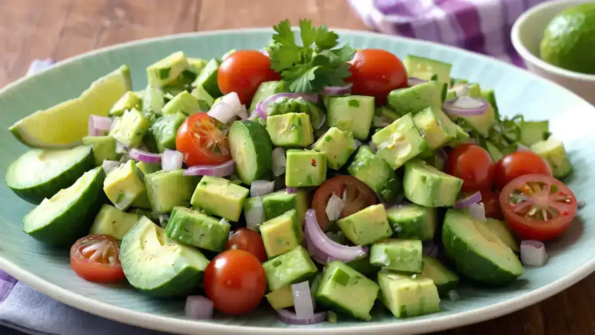 Cucumber-Avocado Salad with Pumpkin Seeds