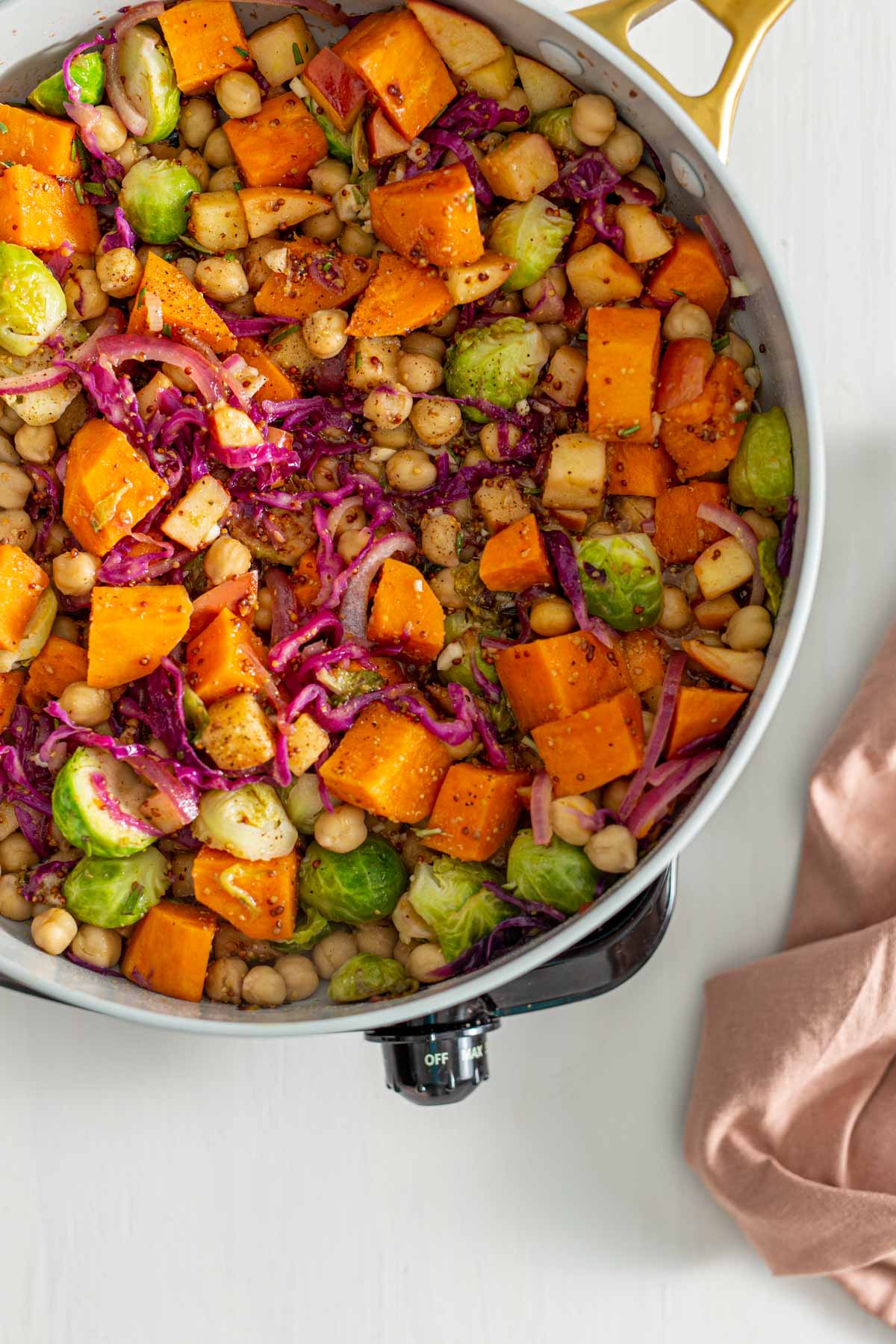 Herb-Roasted Sweet Potato and Chickpea Skillet