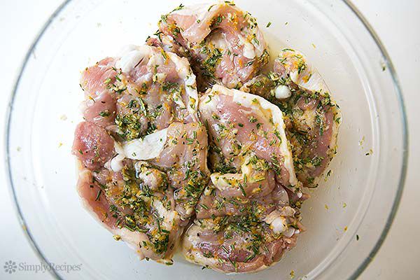 Aperol-Marinated Chicken Thighs with Rosemary