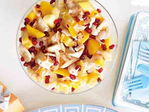 Tropical Fruit and Veggie One-Pan Salad