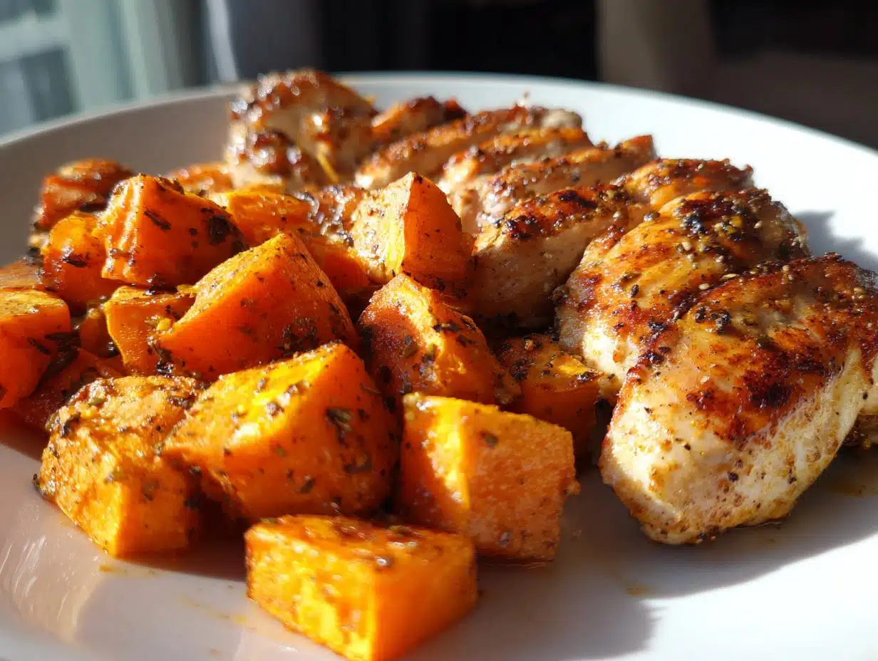 One-Pan Chicken and Sweet Potato with Paprika