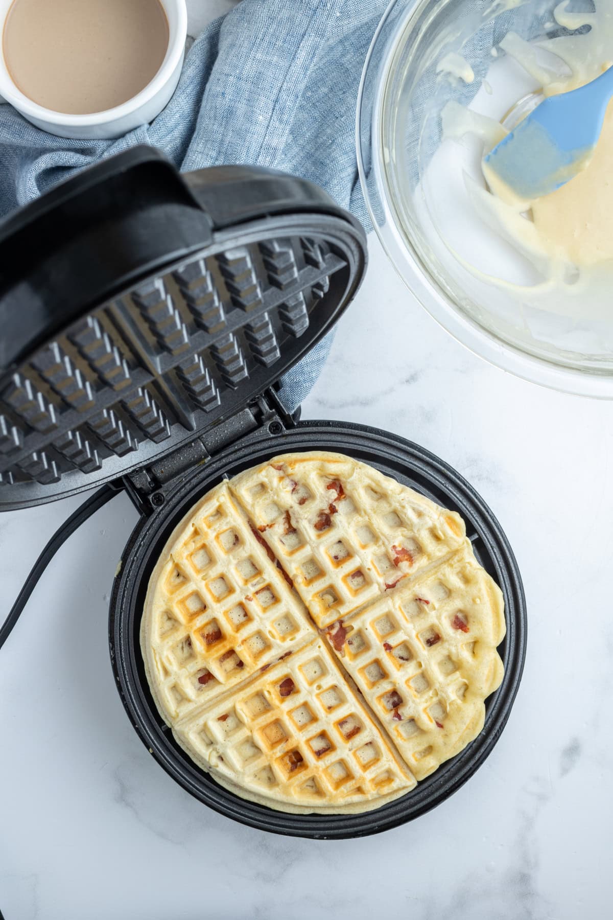 Maple-Bacon Belgian Waffles