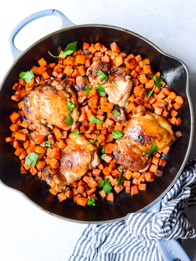 Superlative-Spiced Chicken Skillet with Sweet Potatoes