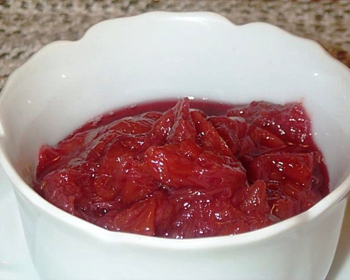 Rhubarb-Cherry Compote with Lemon Zest