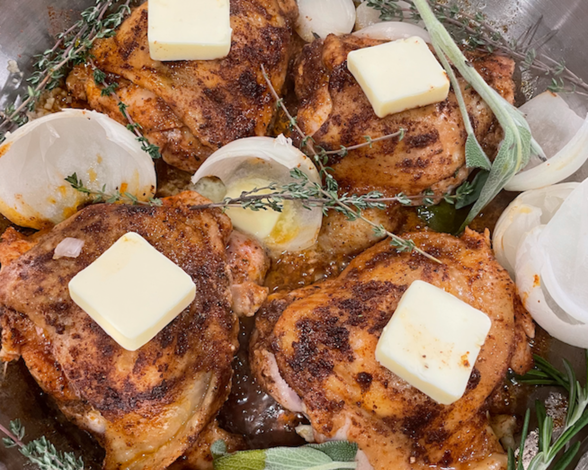 Thyme and Sage Roasted Chicken