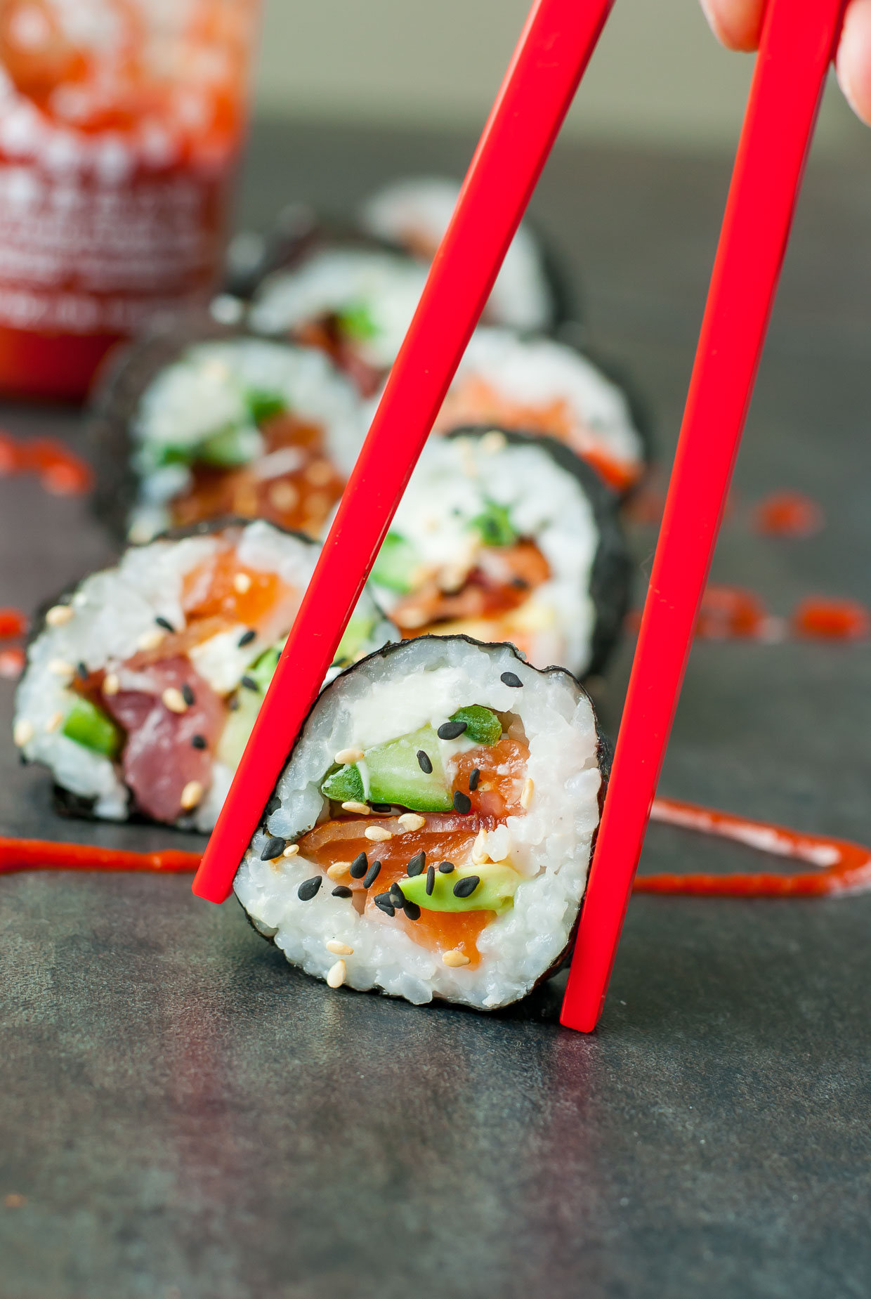 Avocado and Bacon 'Sushi' Rolls