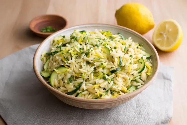 Lemon-Orzo Salad with Cucumber and Mint
