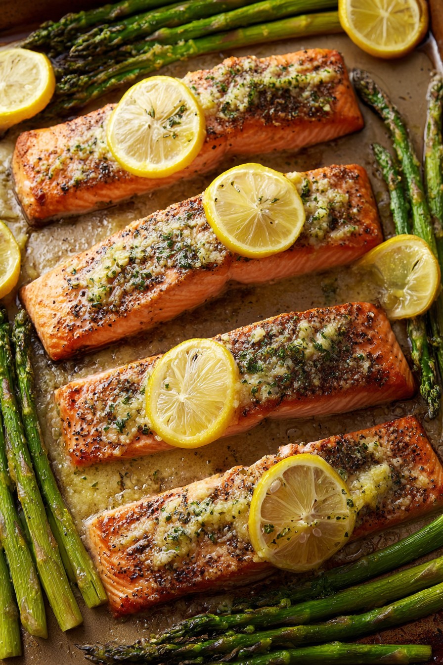 Cilantro-Lime Baked Salmon with Asparagus