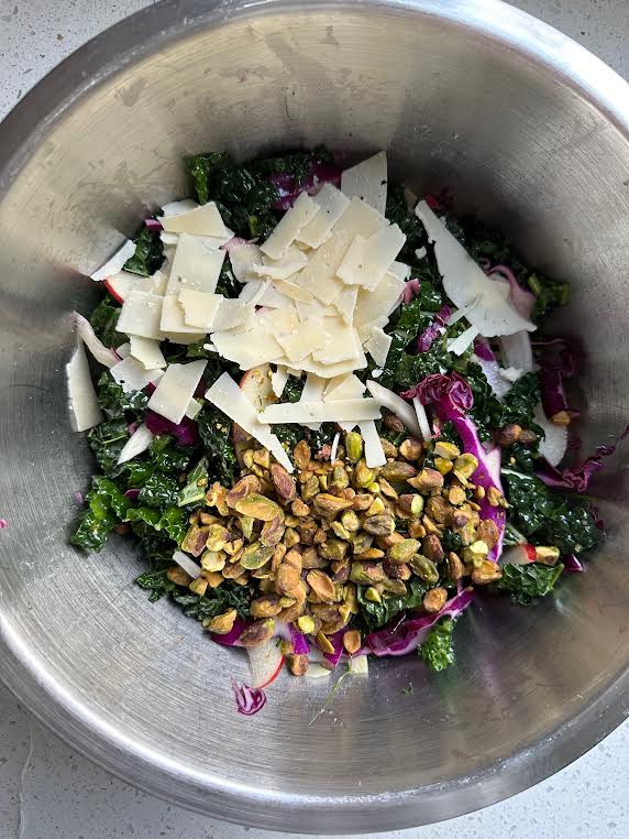 Kale and Berry Power Salad with Lemon Vinaigrette