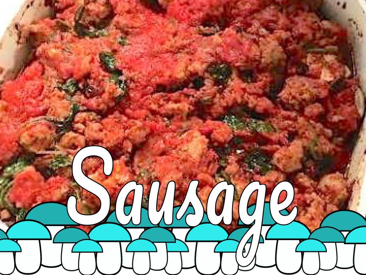 Sausage and Mushroom Egg Bake
