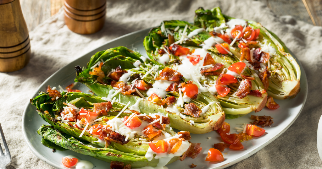 Bacon and Romaine Salad with Lemon-Parmesan Dressing