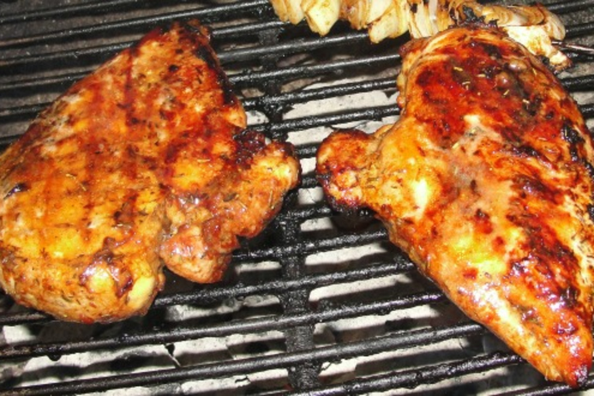 Recado Rojo Marinated Chicken Thighs