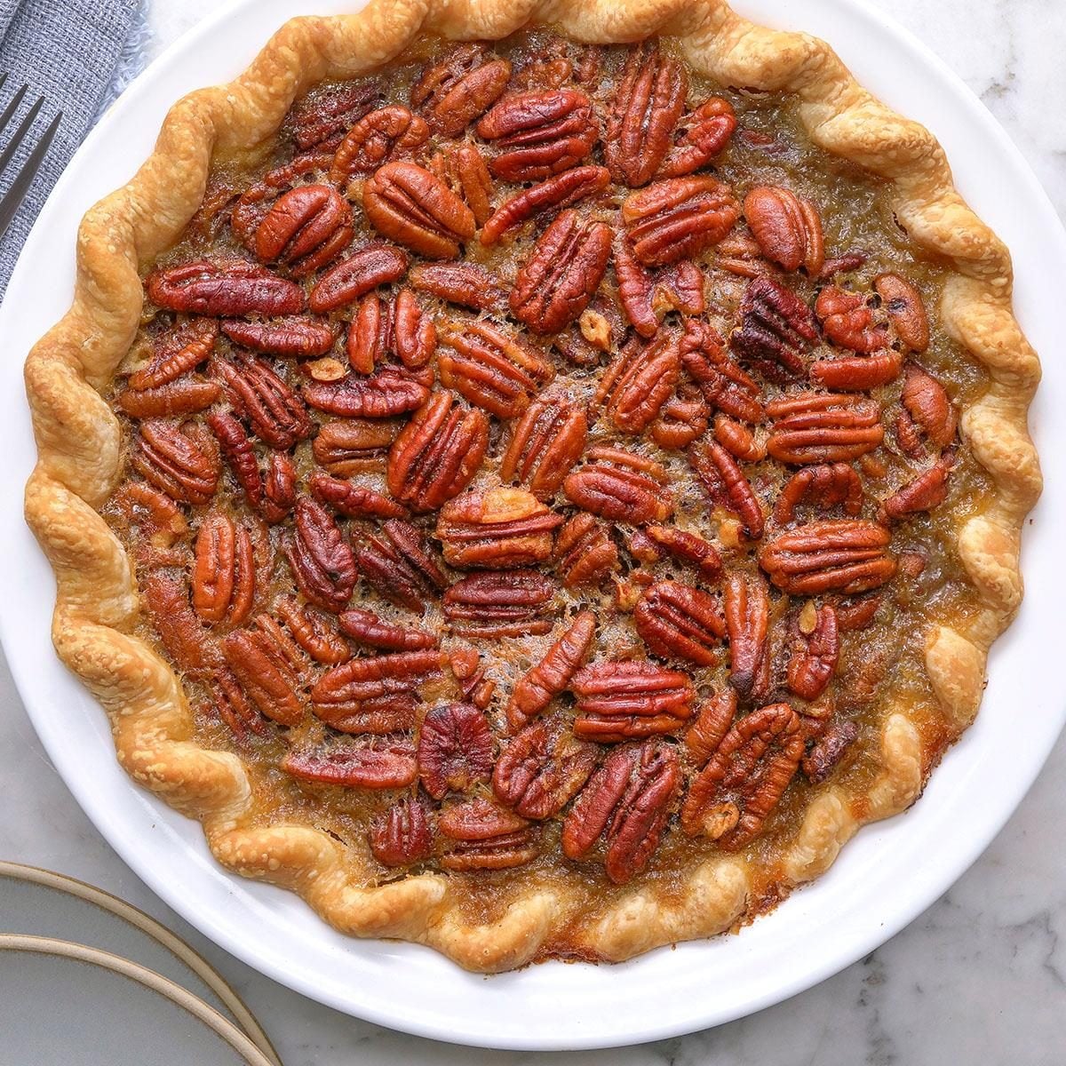 Maple-Pecan Pie with Flaky Crust