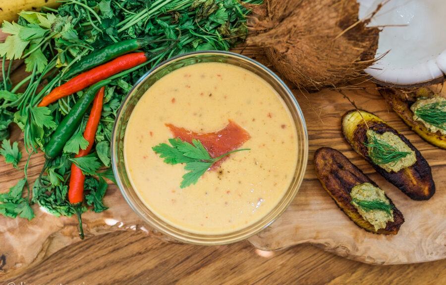 Coconut Plantain Vegetable Soup