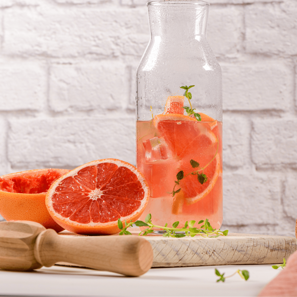Muddled Grapefruit Thyme Sparkler