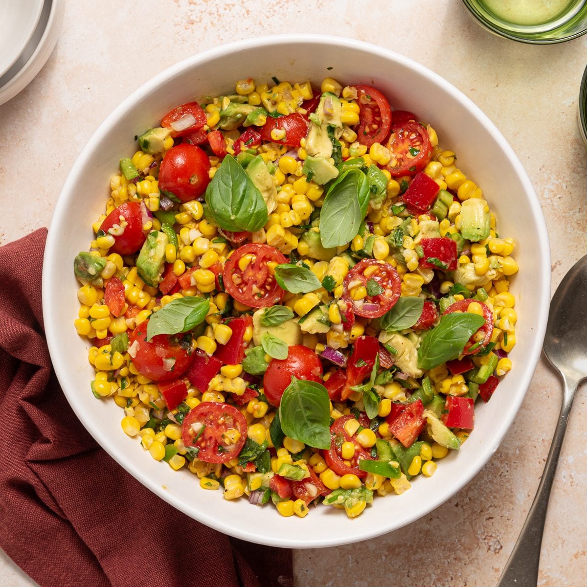 Nixtamalized Corn Salad with Avocado