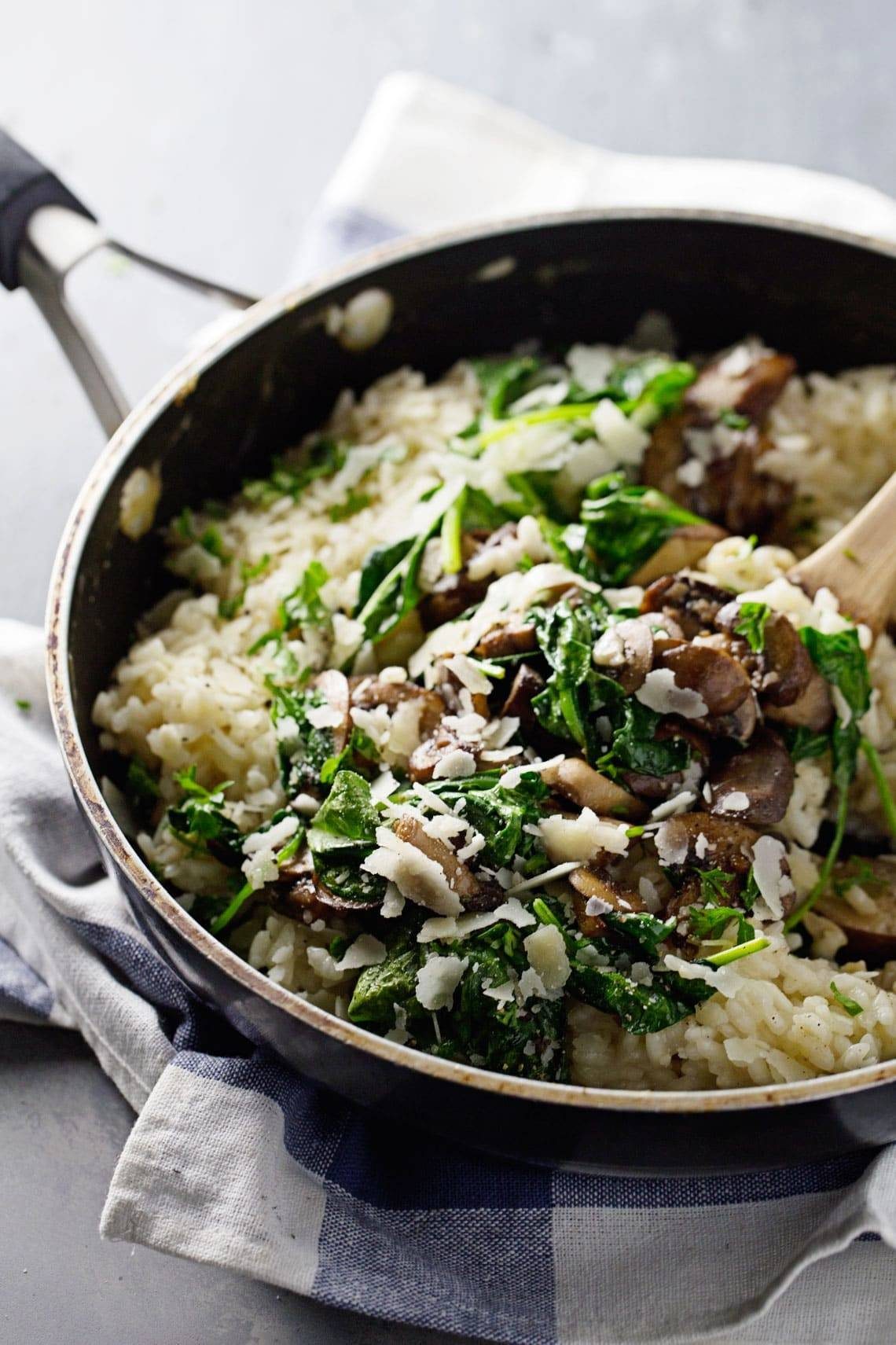 Garlic-Infused Mushroom Risotto with Parmesan