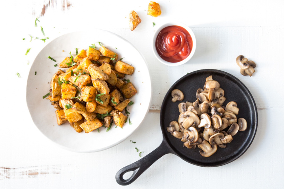Half-Moon Mushroom Sauté