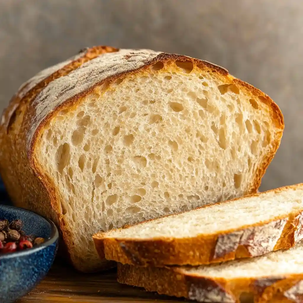 Homemade Sourdough Bread with Crisp Crust