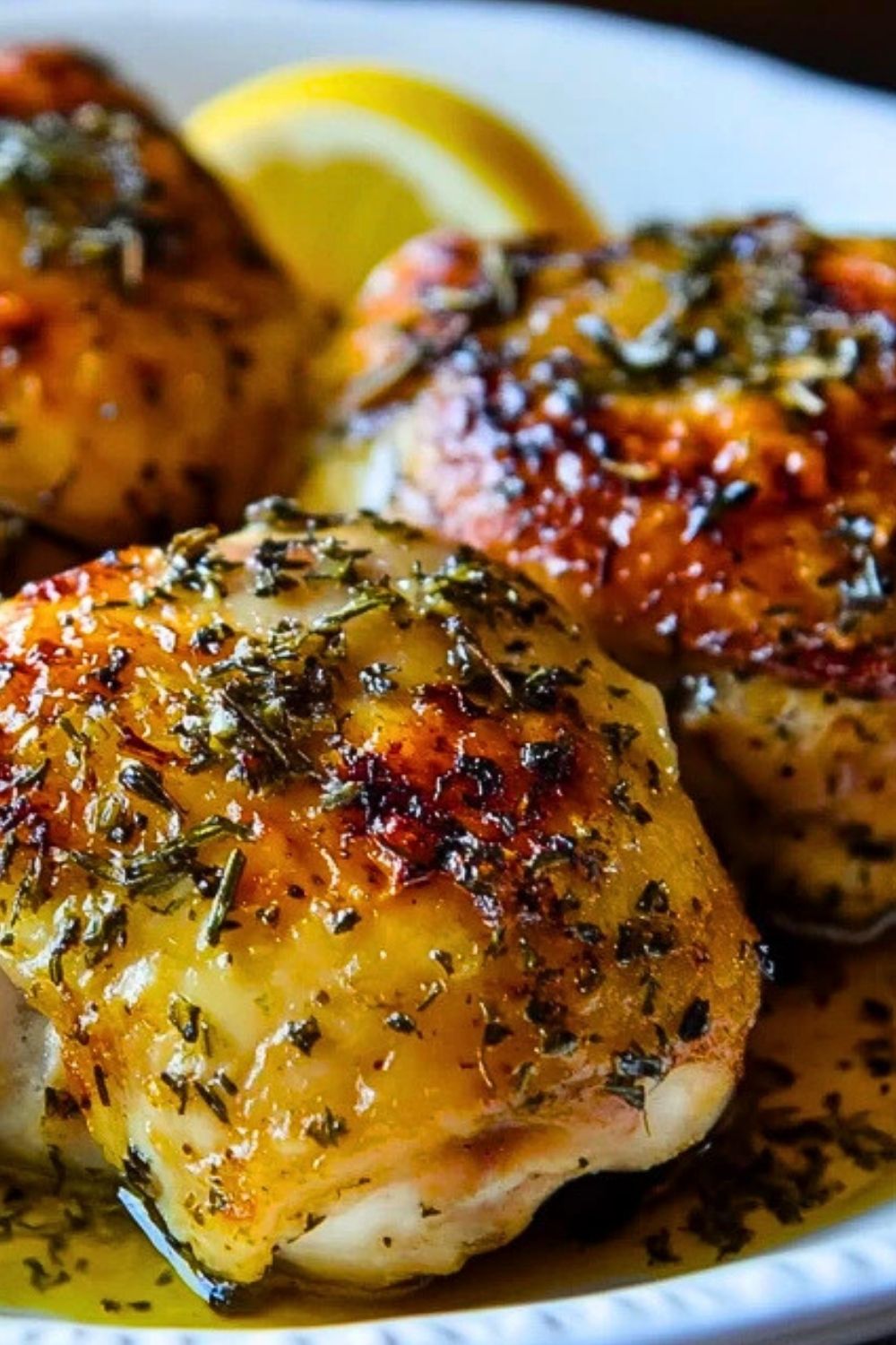 Savory Herb-Roasted Chicken Thighs with Garlic and Lemon