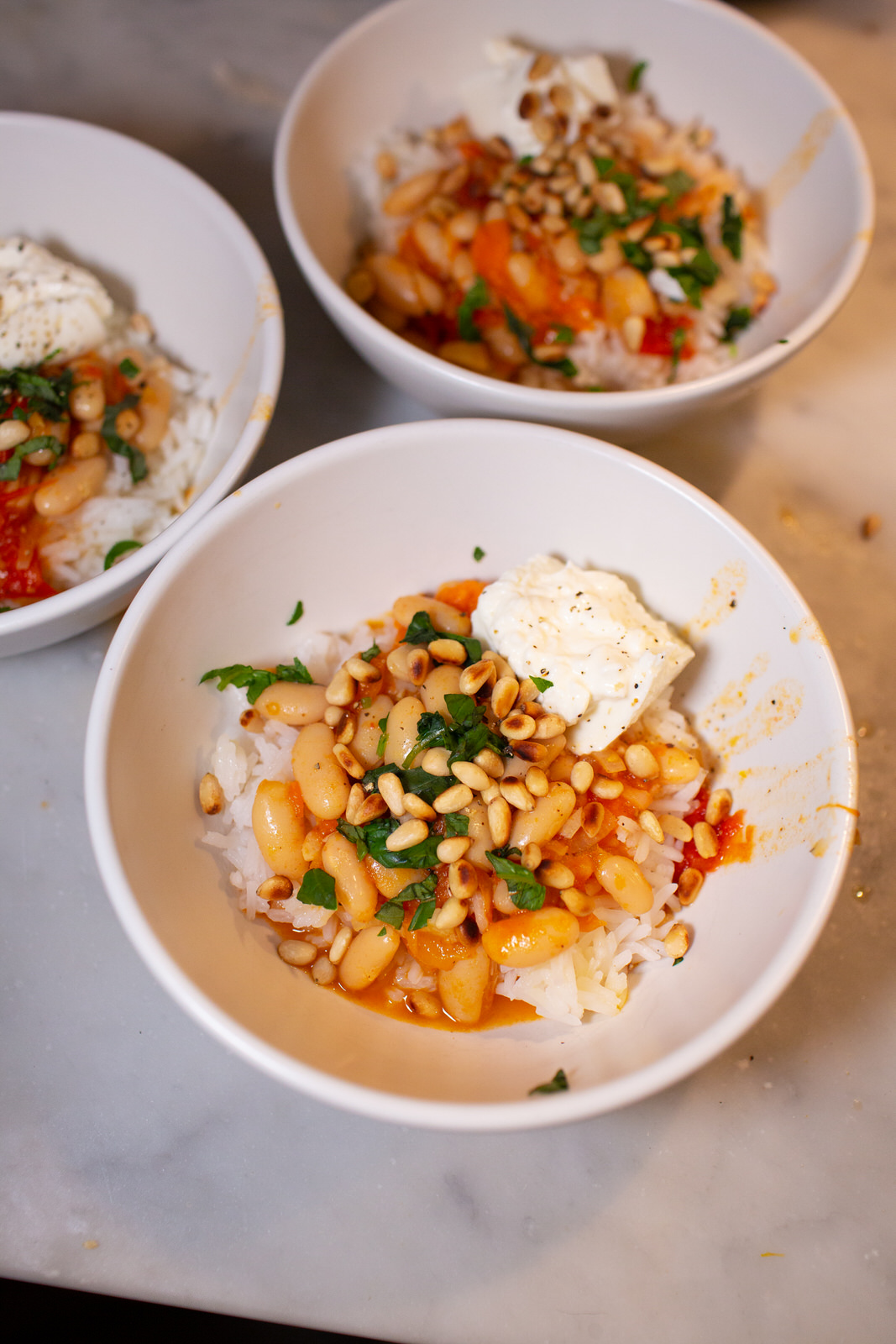 Simmered Lemon Pasta with Cannellini Beans