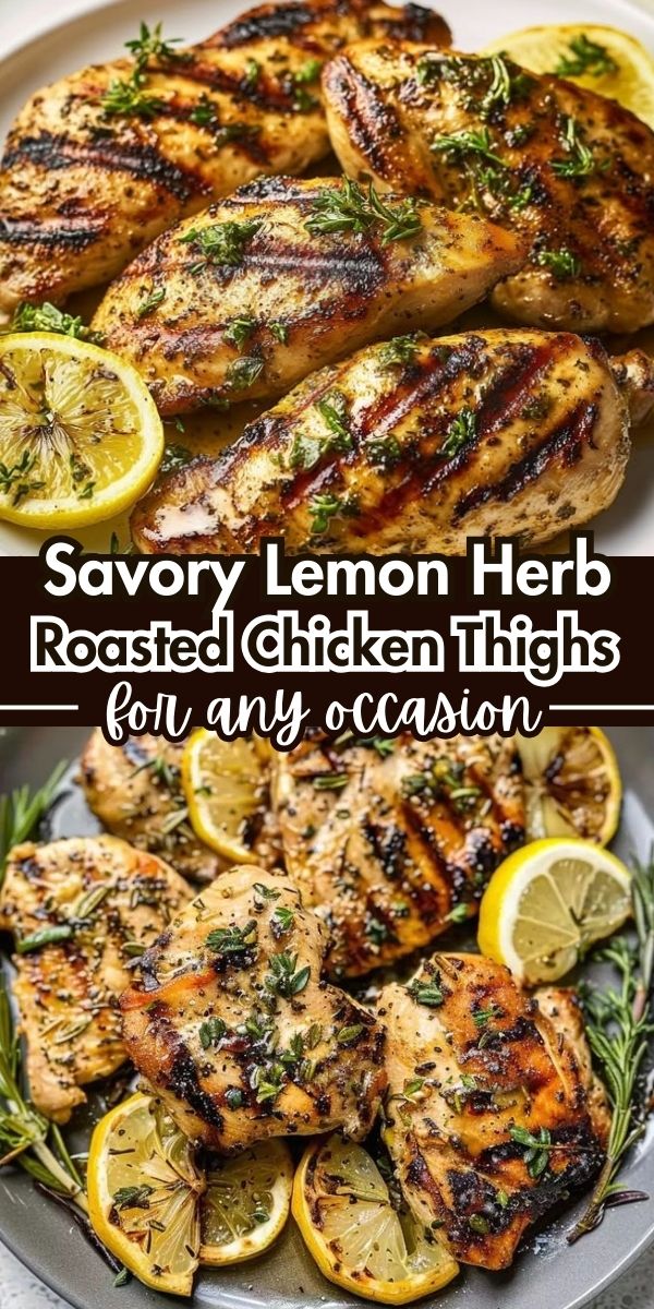 Savory Herb-Roasted Chicken Thighs with Lemon