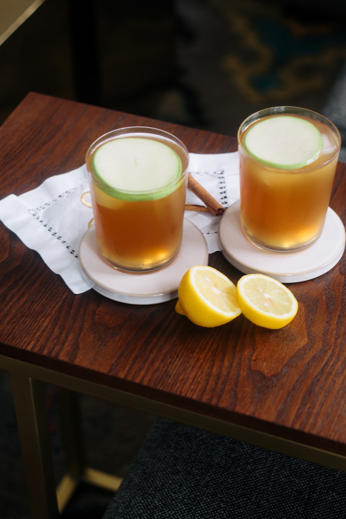 Ginger-Apple Cider Whiskey Smash