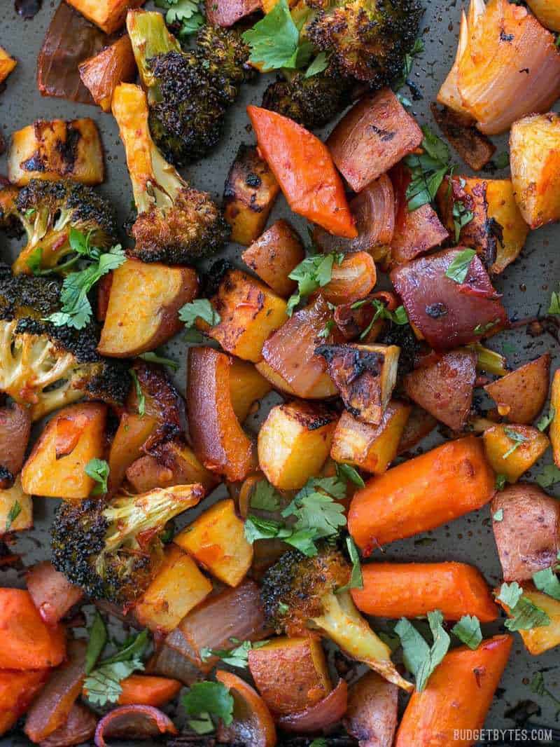 Grilled Harissa Lamb Chops with Roasted Root Vegetables