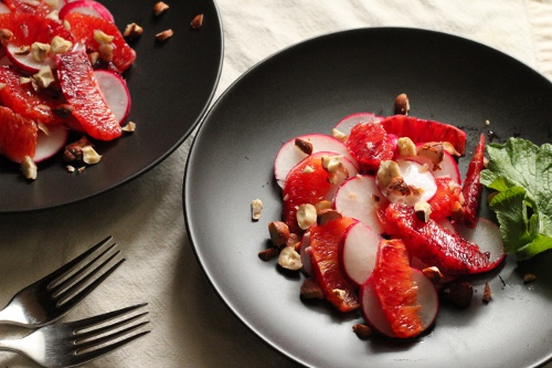 Blood Orange and Radish Salad with Aperol Vinaigrette