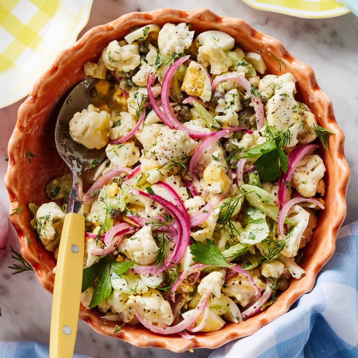 Avocado and Cauliflower Salad with Lemon Vinaigrette