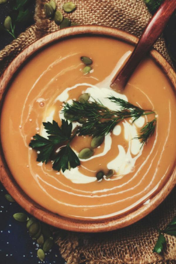 Miso-Glazed Carrot and Sweet Potato Soup